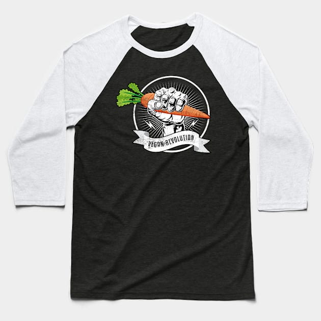 Vegan revolution Baseball T-Shirt by MZeeDesigns